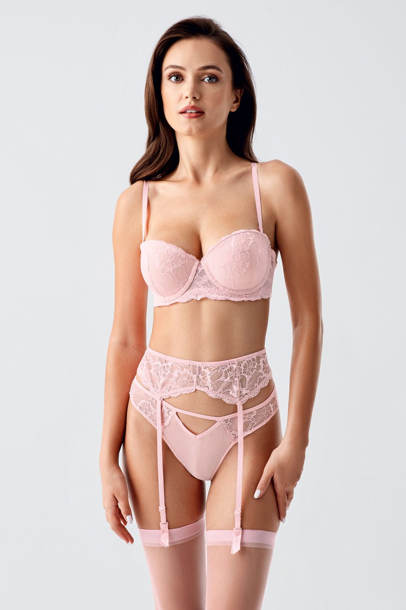 Newbra 4168 Ekru Desteksiz Jartiyer Takım